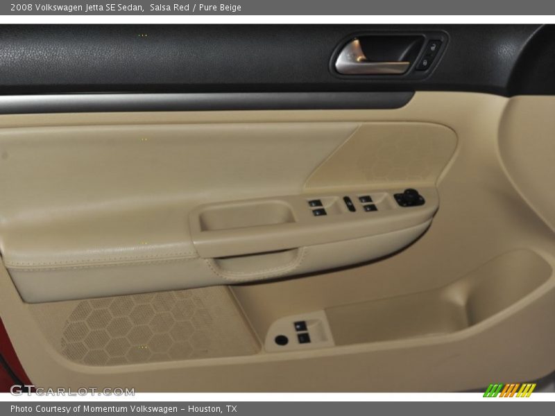Salsa Red / Pure Beige 2008 Volkswagen Jetta SE Sedan