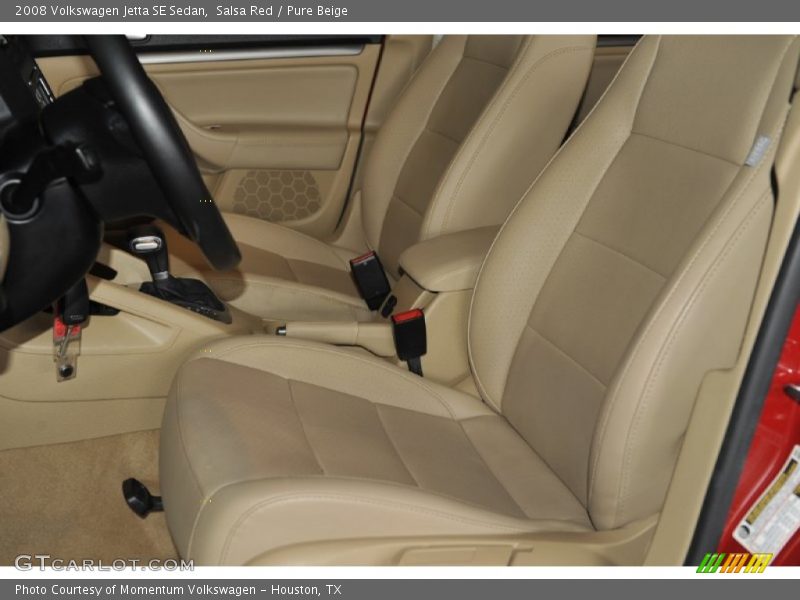 Salsa Red / Pure Beige 2008 Volkswagen Jetta SE Sedan