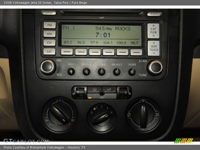 Salsa Red / Pure Beige 2008 Volkswagen Jetta SE Sedan