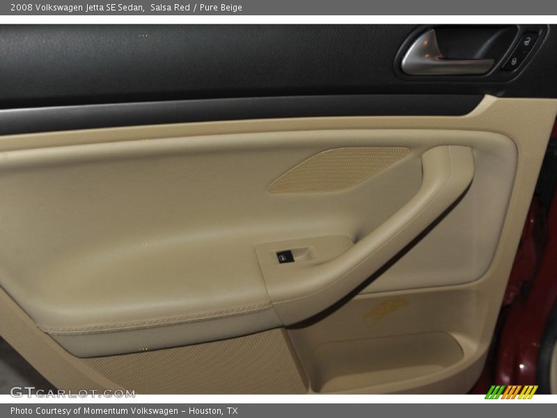 Salsa Red / Pure Beige 2008 Volkswagen Jetta SE Sedan