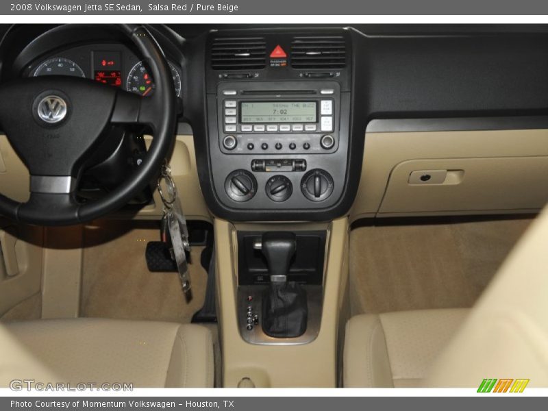 Salsa Red / Pure Beige 2008 Volkswagen Jetta SE Sedan