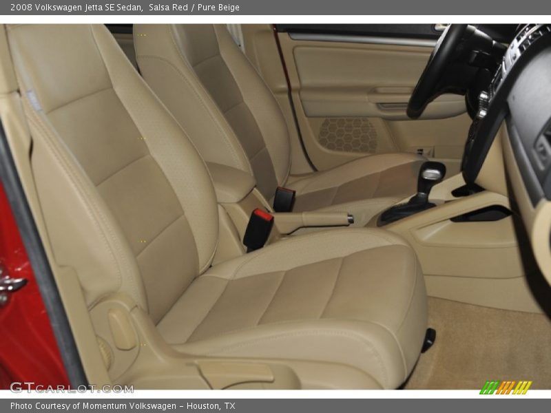 Salsa Red / Pure Beige 2008 Volkswagen Jetta SE Sedan