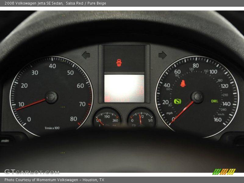 Salsa Red / Pure Beige 2008 Volkswagen Jetta SE Sedan