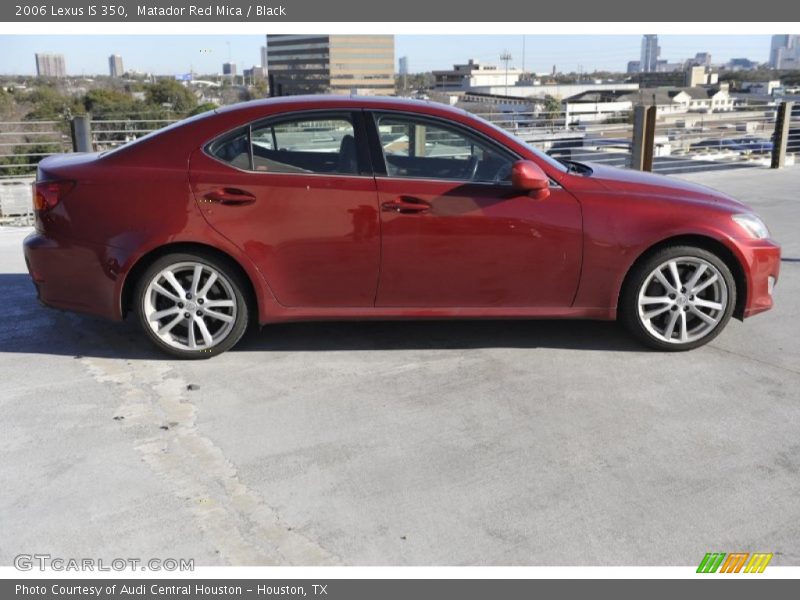 Matador Red Mica / Black 2006 Lexus IS 350