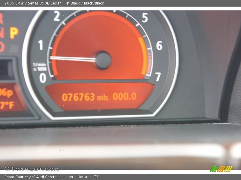 Jet Black / Black/Black 2006 BMW 7 Series 750Li Sedan