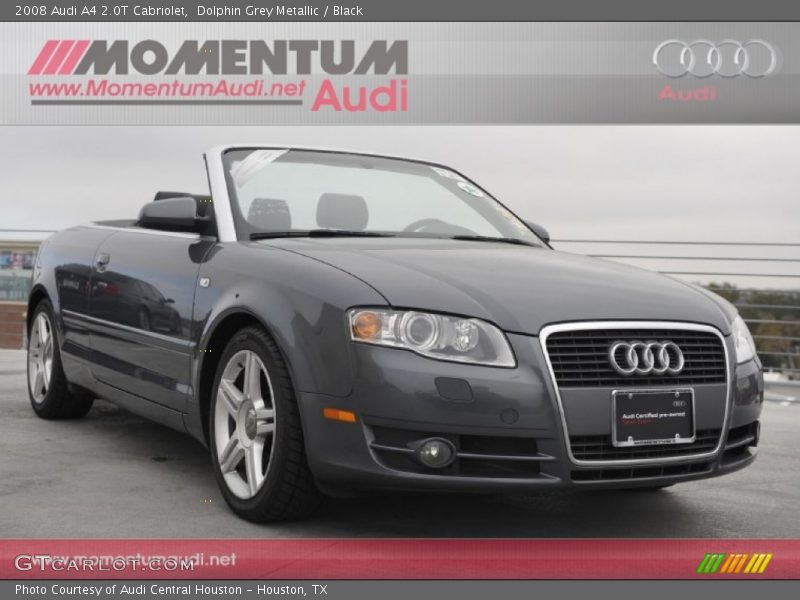 Dolphin Grey Metallic / Black 2008 Audi A4 2.0T Cabriolet