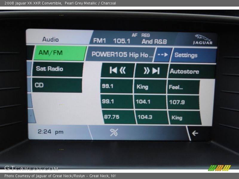 Pearl Grey Metallic / Charcoal 2008 Jaguar XK XKR Convertible