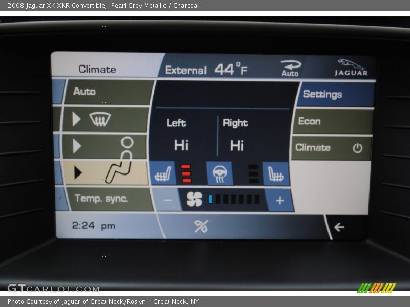 Pearl Grey Metallic / Charcoal 2008 Jaguar XK XKR Convertible