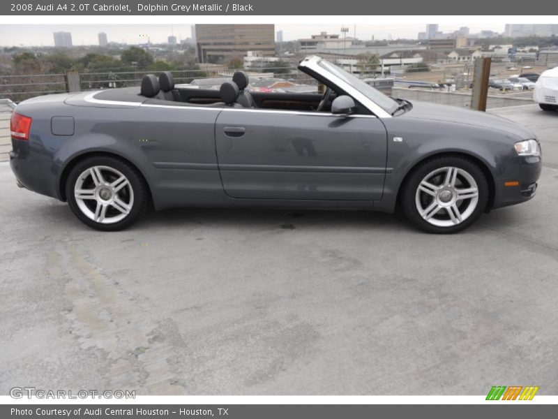 Dolphin Grey Metallic / Black 2008 Audi A4 2.0T Cabriolet