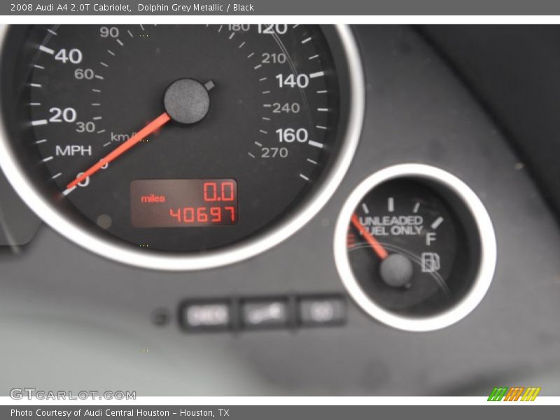 Dolphin Grey Metallic / Black 2008 Audi A4 2.0T Cabriolet