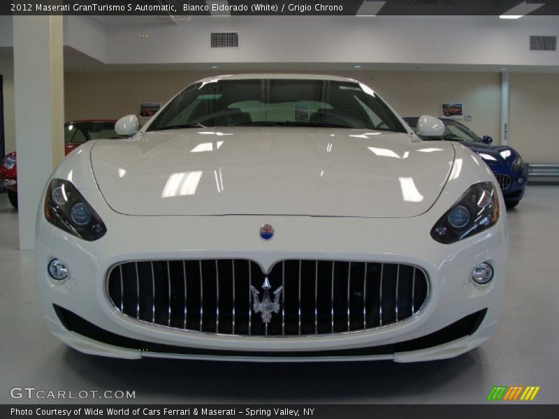 Bianco Eldorado (White) / Grigio Chrono 2012 Maserati GranTurismo S Automatic