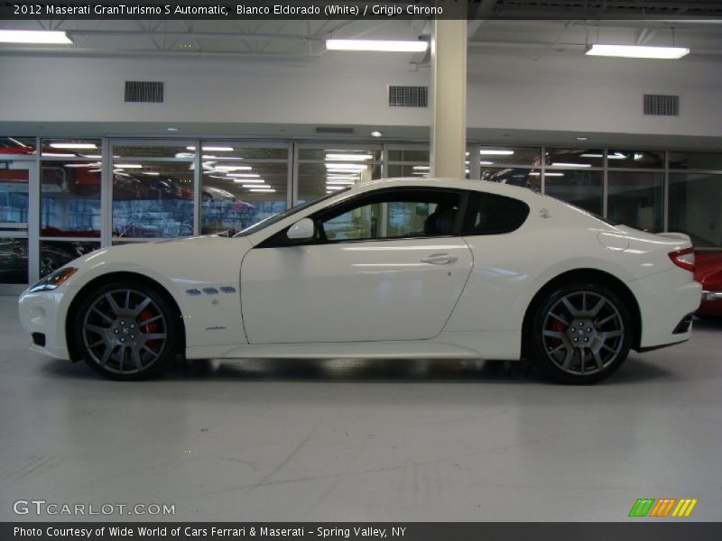 Bianco Eldorado (White) / Grigio Chrono 2012 Maserati GranTurismo S Automatic