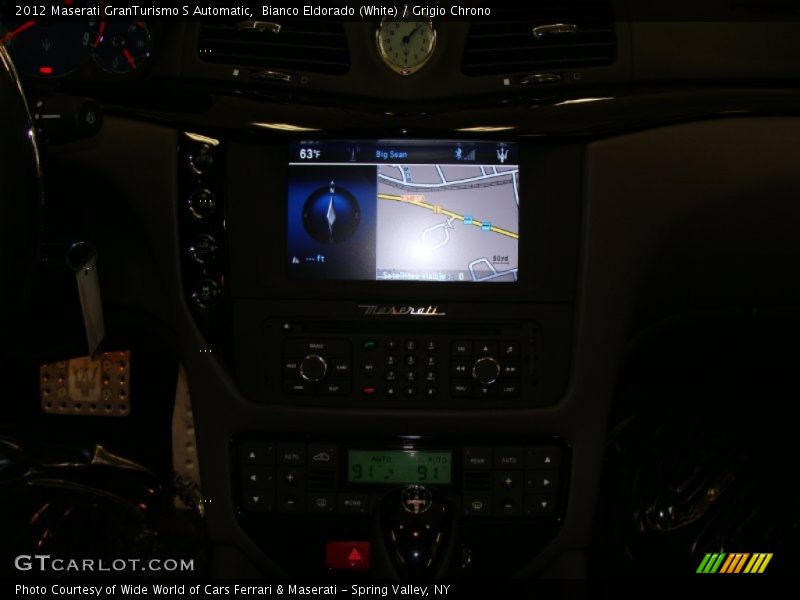 Bianco Eldorado (White) / Grigio Chrono 2012 Maserati GranTurismo S Automatic