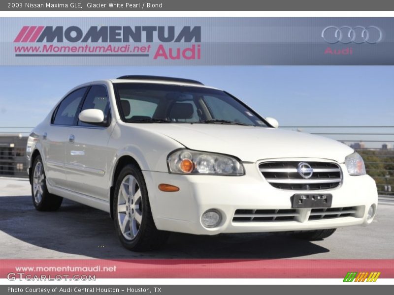 Glacier White Pearl / Blond 2003 Nissan Maxima GLE