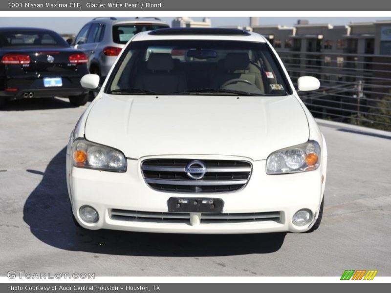 Glacier White Pearl / Blond 2003 Nissan Maxima GLE