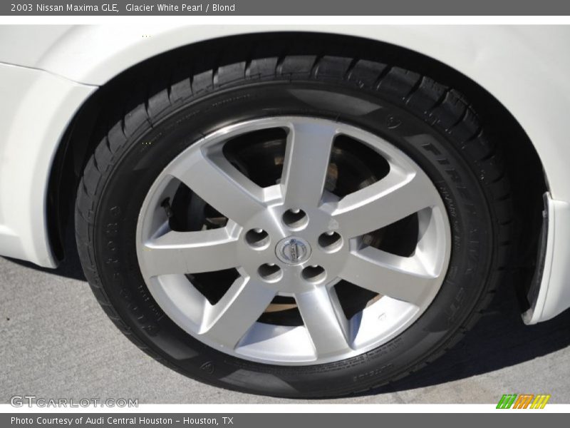 Glacier White Pearl / Blond 2003 Nissan Maxima GLE