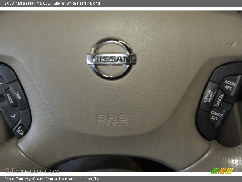 Glacier White Pearl / Blond 2003 Nissan Maxima GLE