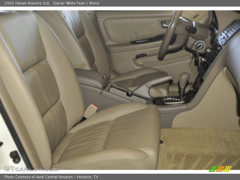 Glacier White Pearl / Blond 2003 Nissan Maxima GLE
