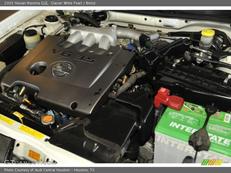Glacier White Pearl / Blond 2003 Nissan Maxima GLE