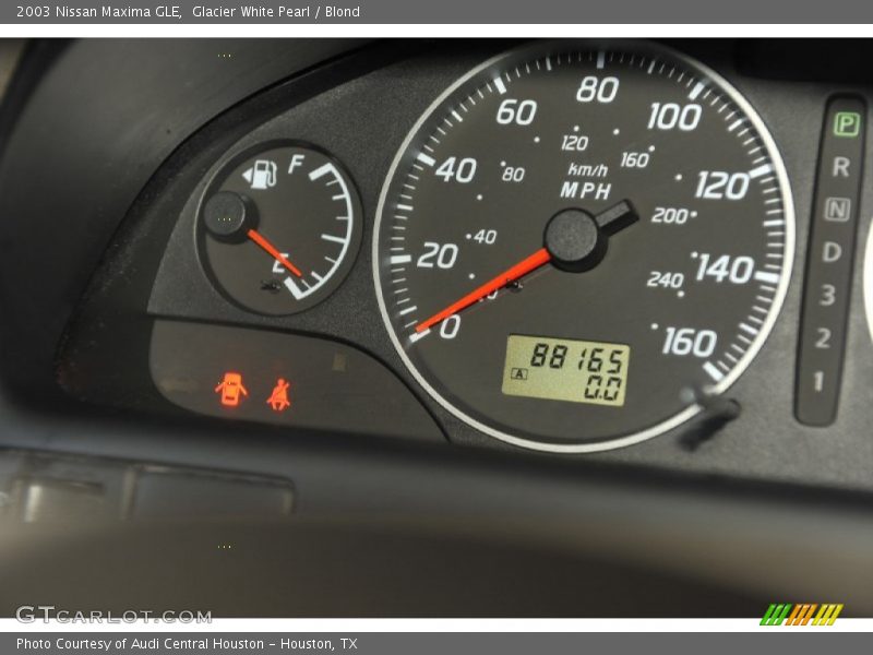 Glacier White Pearl / Blond 2003 Nissan Maxima GLE