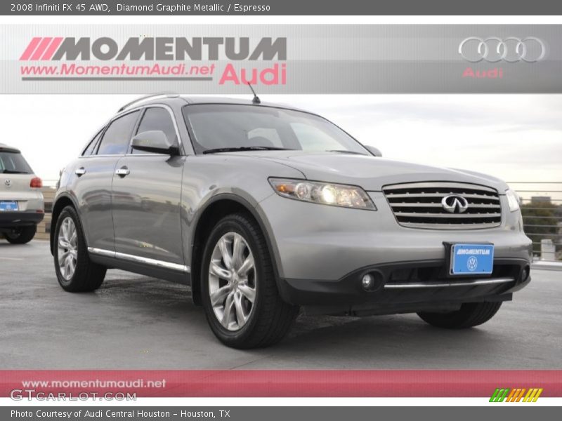 Diamond Graphite Metallic / Espresso 2008 Infiniti FX 45 AWD
