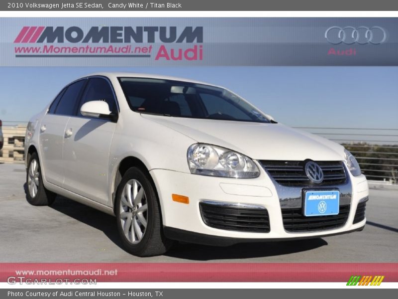 Candy White / Titan Black 2010 Volkswagen Jetta SE Sedan