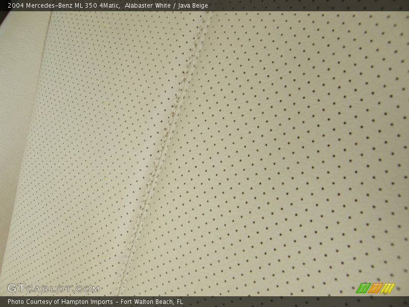 Alabaster White / Java Beige 2004 Mercedes-Benz ML 350 4Matic