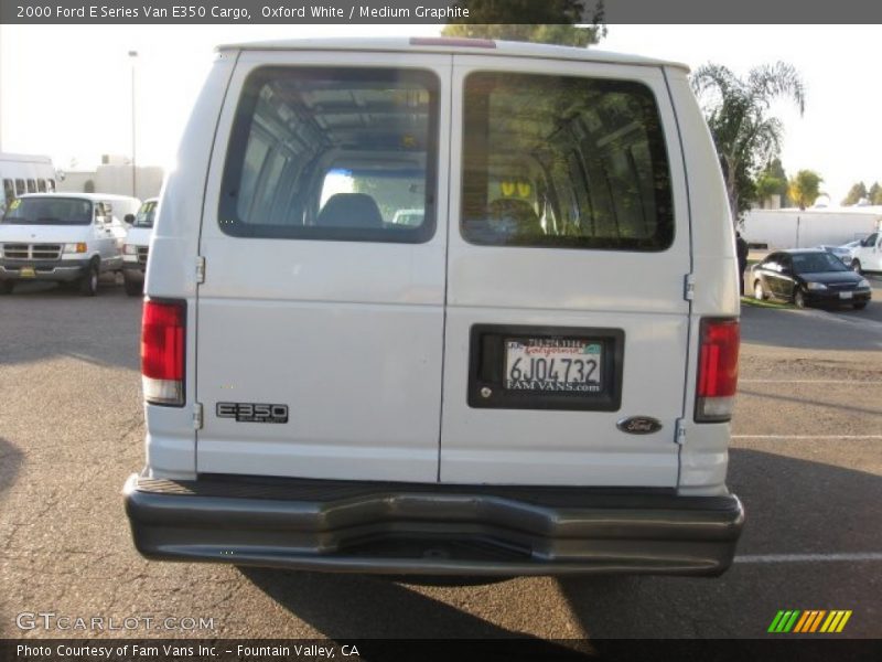 Oxford White / Medium Graphite 2000 Ford E Series Van E350 Cargo