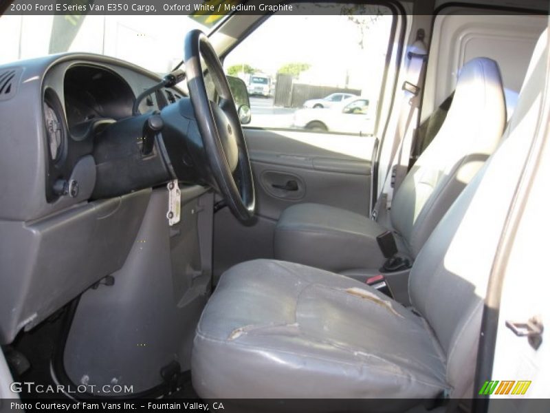 Oxford White / Medium Graphite 2000 Ford E Series Van E350 Cargo