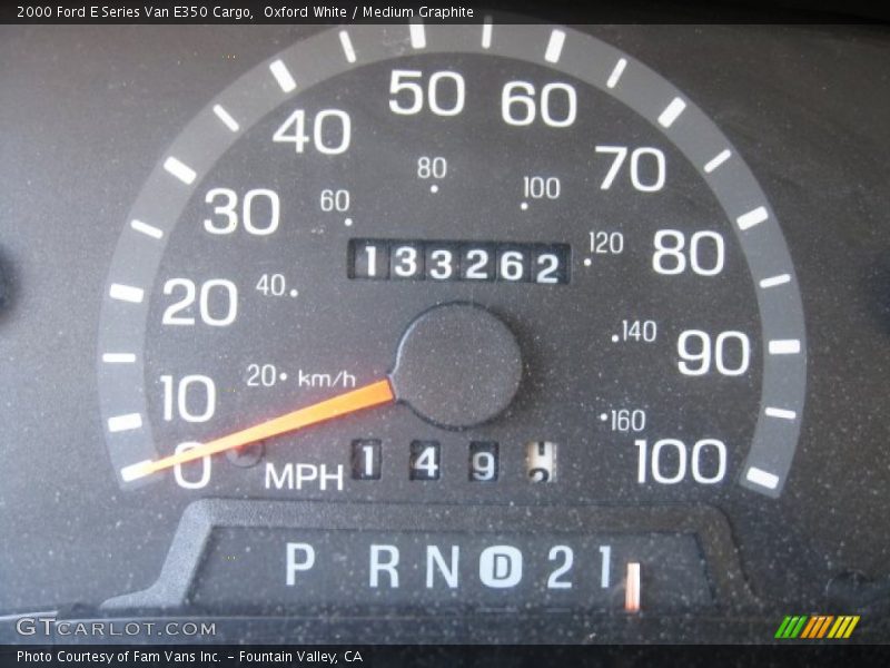 Oxford White / Medium Graphite 2000 Ford E Series Van E350 Cargo