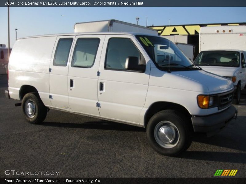 Oxford White / Medium Flint 2004 Ford E Series Van E350 Super Duty Cargo