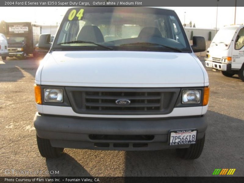 Oxford White / Medium Flint 2004 Ford E Series Van E350 Super Duty Cargo