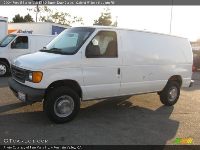 Oxford White / Medium Flint 2004 Ford E Series Van E350 Super Duty Cargo