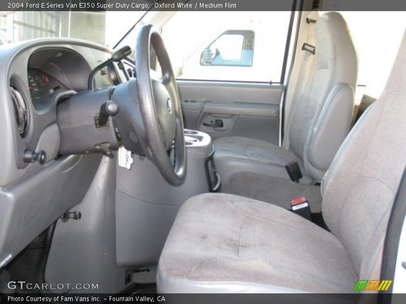 Oxford White / Medium Flint 2004 Ford E Series Van E350 Super Duty Cargo