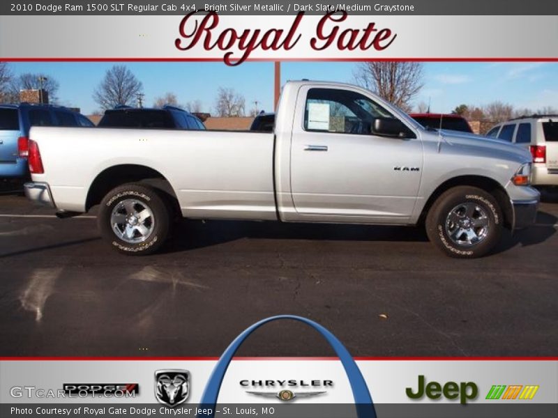 Bright Silver Metallic / Dark Slate/Medium Graystone 2010 Dodge Ram 1500 SLT Regular Cab 4x4