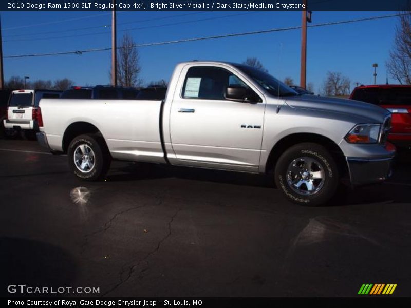Bright Silver Metallic / Dark Slate/Medium Graystone 2010 Dodge Ram 1500 SLT Regular Cab 4x4
