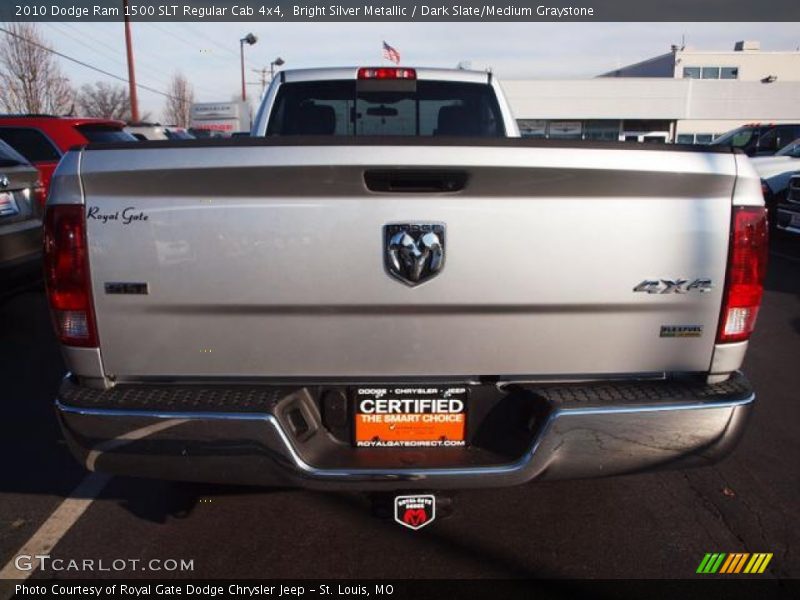 Bright Silver Metallic / Dark Slate/Medium Graystone 2010 Dodge Ram 1500 SLT Regular Cab 4x4