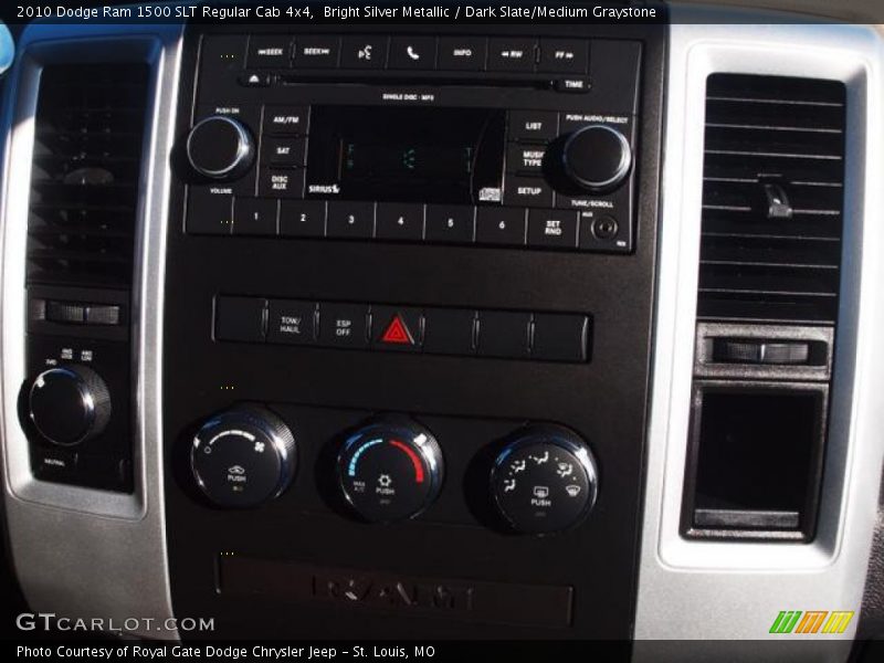 Bright Silver Metallic / Dark Slate/Medium Graystone 2010 Dodge Ram 1500 SLT Regular Cab 4x4