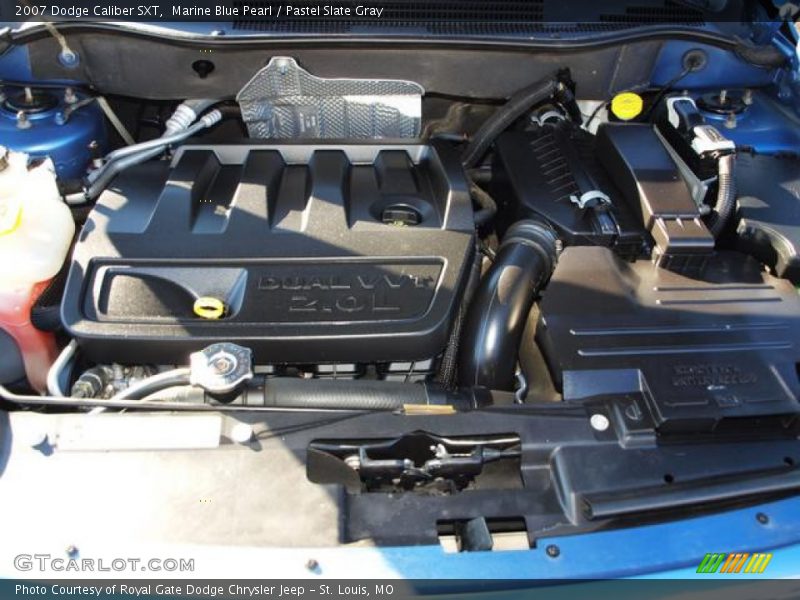 Marine Blue Pearl / Pastel Slate Gray 2007 Dodge Caliber SXT