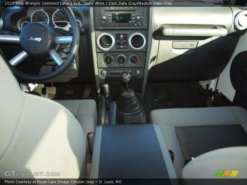 Stone White / Dark Slate Gray/Medium Slate Gray 2010 Jeep Wrangler Unlimited Sahara 4x4