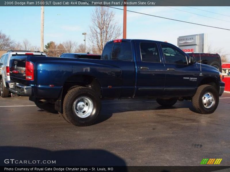 Patriot Blue Pearl / Medium Slate Gray 2006 Dodge Ram 3500 SLT Quad Cab 4x4 Dually