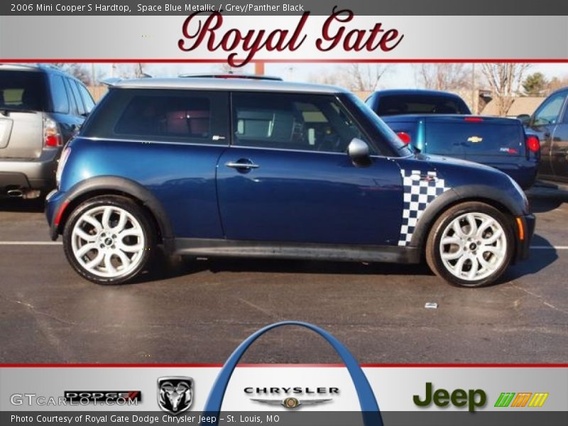 Space Blue Metallic / Grey/Panther Black 2006 Mini Cooper S Hardtop