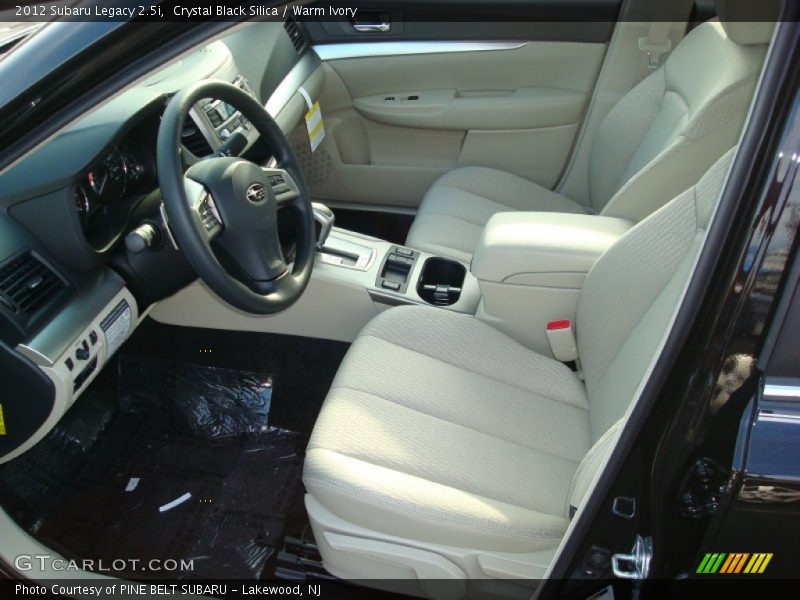 Crystal Black Silica / Warm Ivory 2012 Subaru Legacy 2.5i
