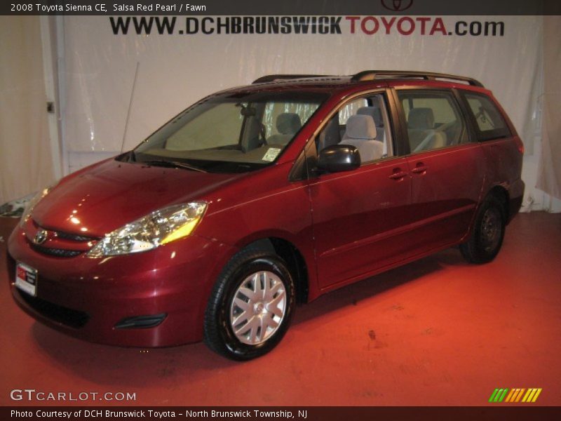 Salsa Red Pearl / Fawn 2008 Toyota Sienna CE