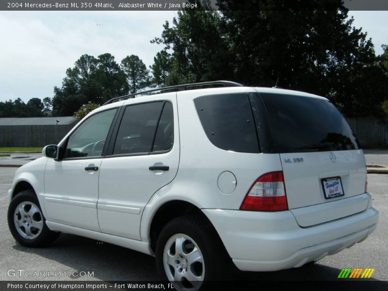 Alabaster White / Java Beige 2004 Mercedes-Benz ML 350 4Matic