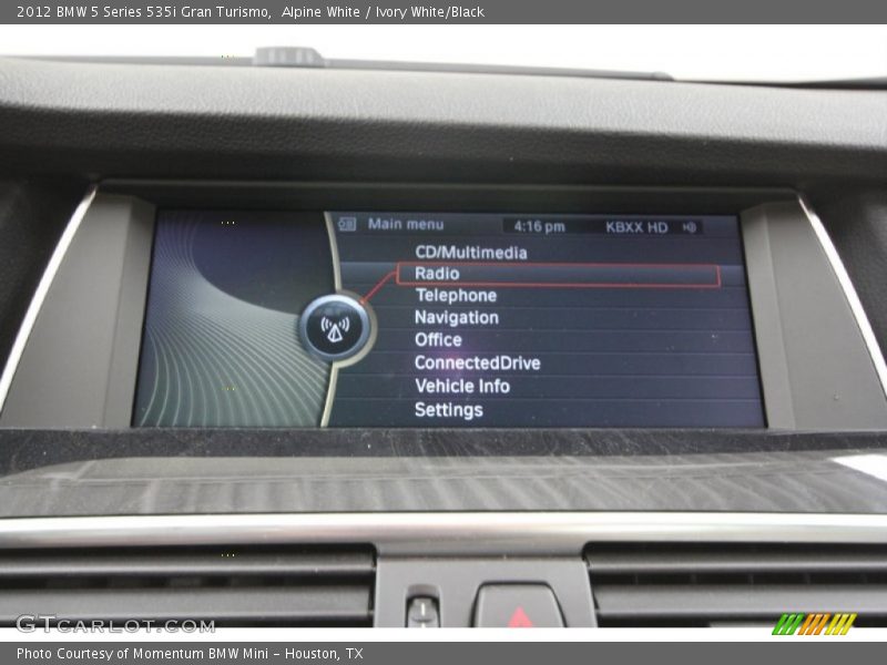 Alpine White / Ivory White/Black 2012 BMW 5 Series 535i Gran Turismo