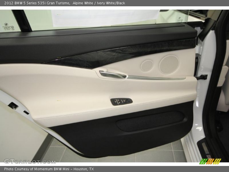 Alpine White / Ivory White/Black 2012 BMW 5 Series 535i Gran Turismo
