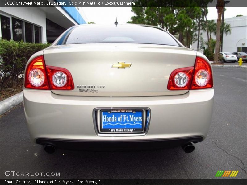 Gold Mist Metallic / Cocoa/Cashmere 2010 Chevrolet Malibu LTZ Sedan