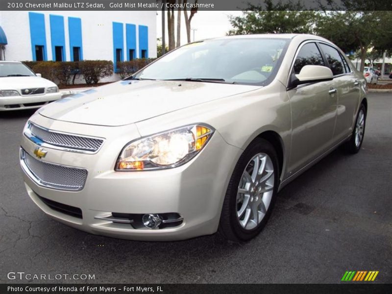 Gold Mist Metallic / Cocoa/Cashmere 2010 Chevrolet Malibu LTZ Sedan