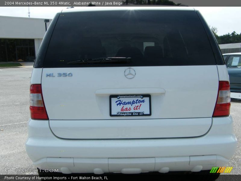 Alabaster White / Java Beige 2004 Mercedes-Benz ML 350 4Matic